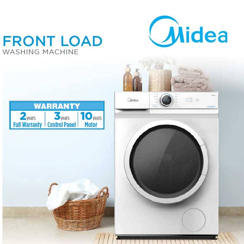 Midea Front Load 7.5kg Washer Machine MF100W75 (7.5 KG) 1200RPM 15MIN
