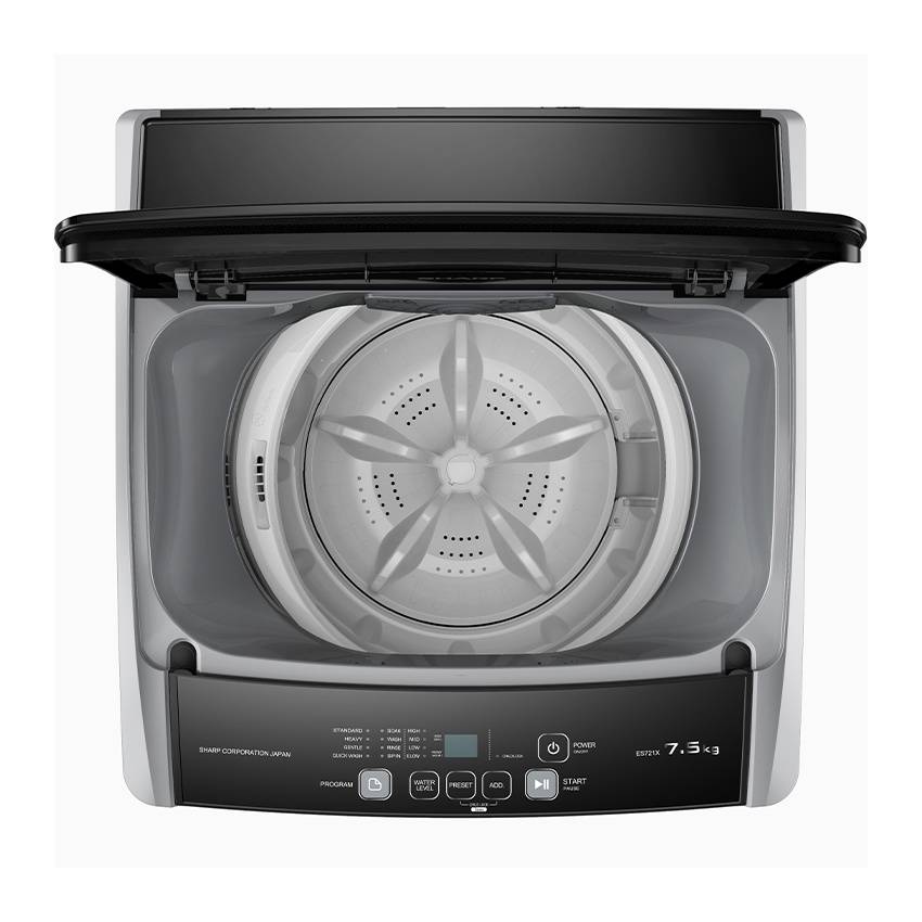 Sharp 7.5kg Top Load Washing Machine ES721X