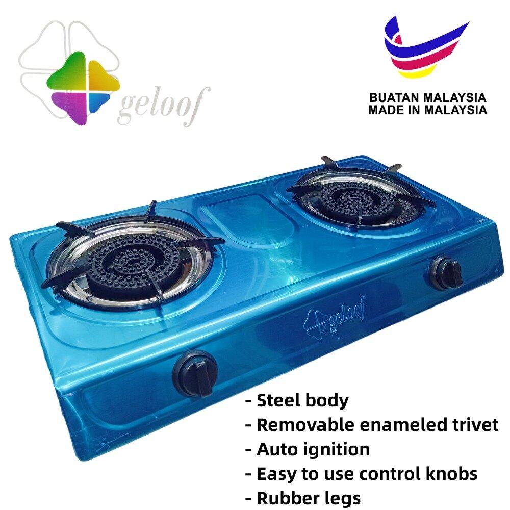 Geloof GGC8142 Stainless Steel Double Gas Stove
